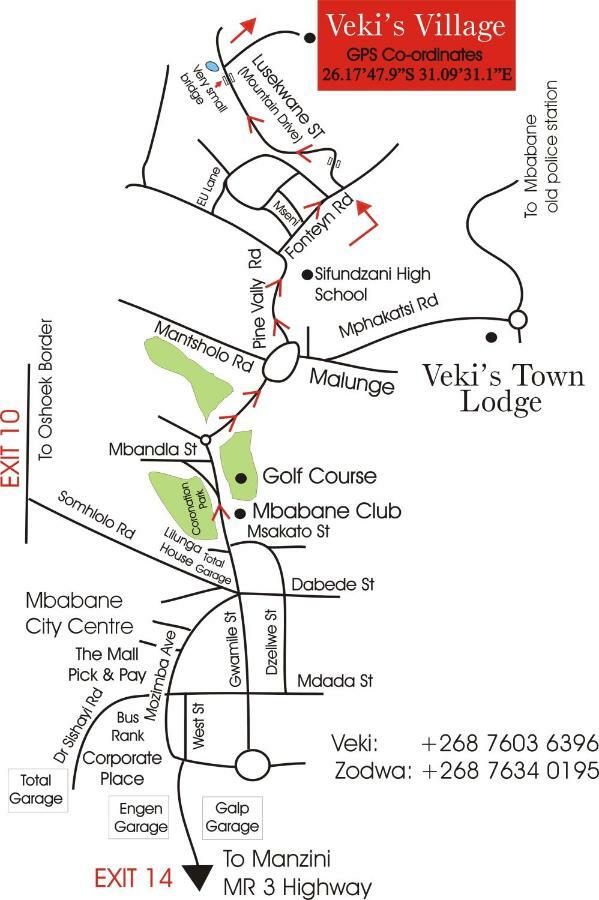 מבאבאנה Veki'S Village Cottages מראה חיצוני תמונה